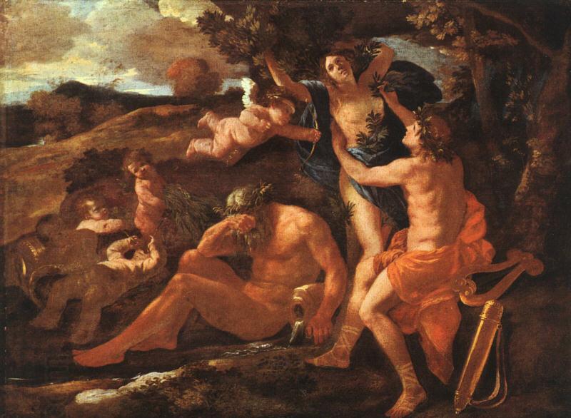 Nicolas Poussin Apollo and Daphne oil painting picture